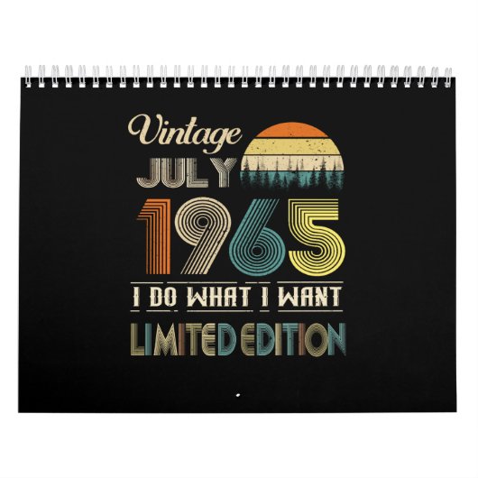 ヴィンテージ1965年7月私が欲しい限定版 カレンダー (カバー)