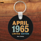 ヴィンテージ1965限定版60th誕生日ギフト キーホルダー (正面)