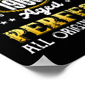 ヴィンテージ1965 おもしろい年4月57日男性と ポスター (角)