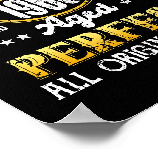 ヴィンテージ1965 おもしろい年4月57日男性と ポスター (角)