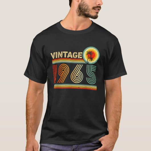 ヴィンテージ1965 クラシック年1965年男性女性ヴィンテージ Tシャツ (正面)