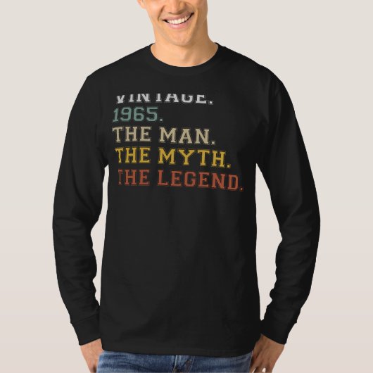ヴィンテージ1965：伝説的なスタイルとクラシックTee Vib Tシャツ (正面)
