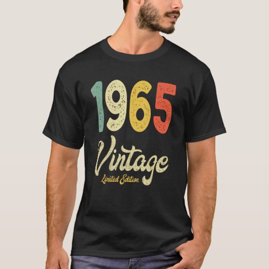ヴィンテージ1965 57番目の誕生日ギフトレトロ57年Ol Tシャツ (正面)