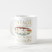 ヴィンテージ1965 60誕生日 コーヒーマグカップ (正面左)