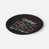 ヴィンテージ1965 60誕生日 ペーパープレート (アングル)