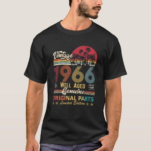 ヴィンテージ1966オリジナル部品限定版55Th B Tシャツ (正面)