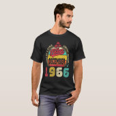 ヴィンテージ1966年12素晴らし月以来56番目の誕生日 Tシャツ (正面フル)