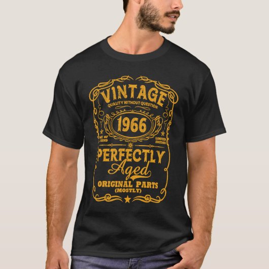 ヴィンテージ1966年56誕生日 Tシャツ (正面)