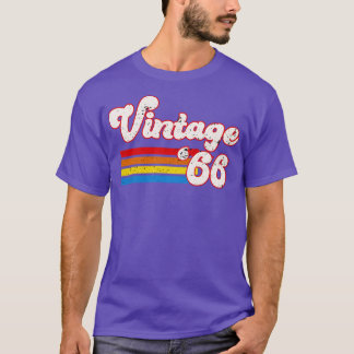 ヴィンテージ1966誕生日シャツレトロ66誕生日シェル Tシャツ
