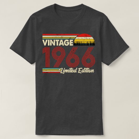 ヴィンテージ1966誕生日Shirt Limited Edition 1966 B Tシャツ (デザイン正面)