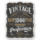 ヴィンテージ1966 60歳の誕生日を迎える シール (正面)