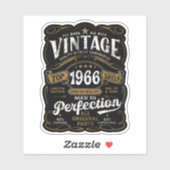 ヴィンテージ1966 60歳の誕生日を迎える シール (シート)