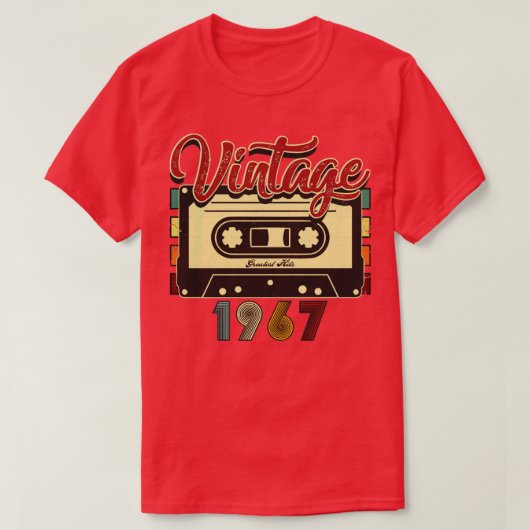 ヴィンテージ1967が素晴らしカセットテープにヒット Tシャツ (デザイン正面)