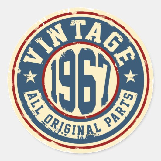 ヴィンテージ1967すべてのオリジナル部品 ラウンドシール (正面)