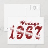 ヴィンテージ1967はがき ポストカード (正面/裏面)