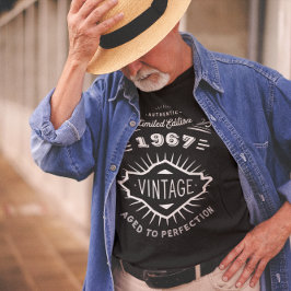 ヴィンテージ1967または任意の年のカスタム誕生日パーティー Tシャツ