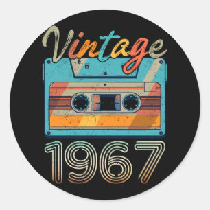 ヴィンテージ1967カセットテープレトロ56番目の誕生日56 ラウンドシール
