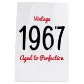 ヴィンテージ1967年から1967年まで50歳の誕生日パーティー ミディアムペーパーバッグ (裏面)