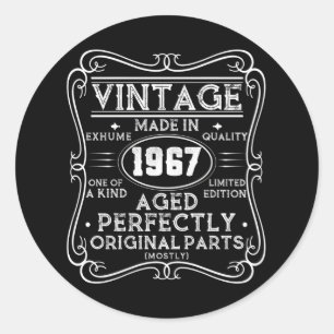 ヴィンテージ1967年レトロクラシック ラウンドシール
