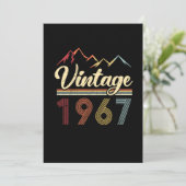 ヴィンテージ1967年54誕生日レトロ54歳 招待状 (スタンド正面)