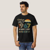 ヴィンテージ1967年7月Tシャツ – レトロスタイル誕生日 Tシャツ (正面フル)
