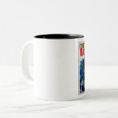 ヴィンテージ1967漫画ブックカバーアート ツートーンマグカップ (正面左)