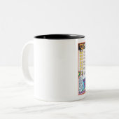 ヴィンテージ1967漫画ブックページ詳細 ツートーンマグカップ (正面左)