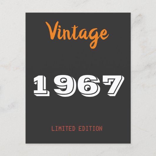 ヴィンテージ1967限定版ギフトTシャツ (正面)