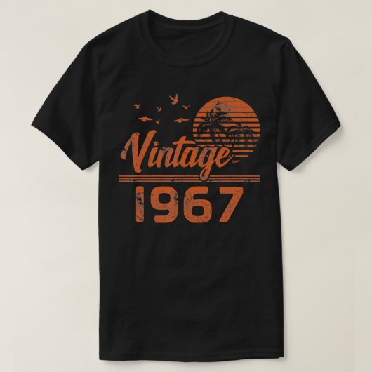 ヴィンテージ1967限定版誕生日ギフト Tシャツ (デザイン正面)