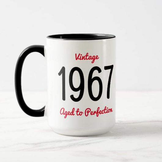 ヴィンテージ1967 完熟50歳の誕生日パーティー マグカップ (左)