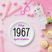 ヴィンテージ1967 完熟 50歳の誕生日パーティー ペーパープレート (パーティー)