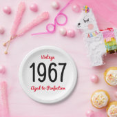 ヴィンテージ1967 50歳の誕生日パーティー ペーパープレート (パーティー)
