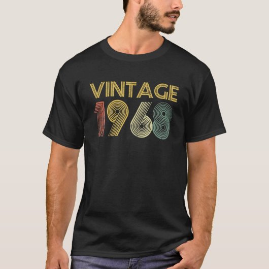 ヴィンテージ1968年1968年54誕生日54年 Tシャツ (正面)