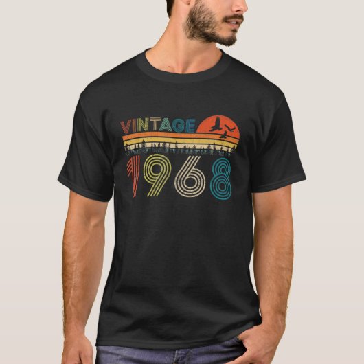 ヴィンテージ1968年55歳55誕生日ギフト Tシャツ (正面)