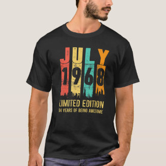 ヴィンテージ1968年7月54歳54誕生日 Tシャツ