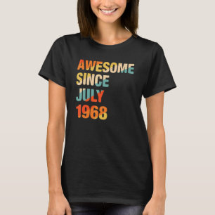 ヴィンテージ1968年7素晴らし月以来54番目の誕生日54Y Tシャツ