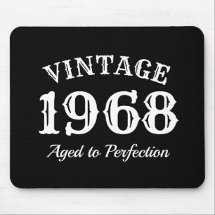 ヴィンテージ1968年~完成度50度目の誕生日プレゼント マウスパッド