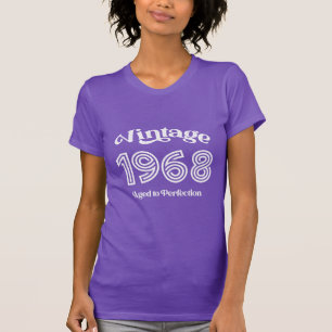 ヴィンテージ1968年 誕生日 おめでとう エイジド・トゥ・パーフェクション Tシャツ
