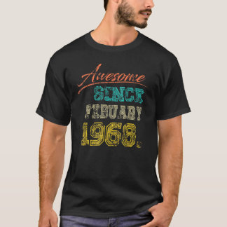 ヴィンテージ1968素晴らし年2月から私の54th幸せ tシャツ
