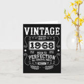 ヴィンテージ1968誕生年誕生日おもしろい引用文一覧 カード (黄色い花)