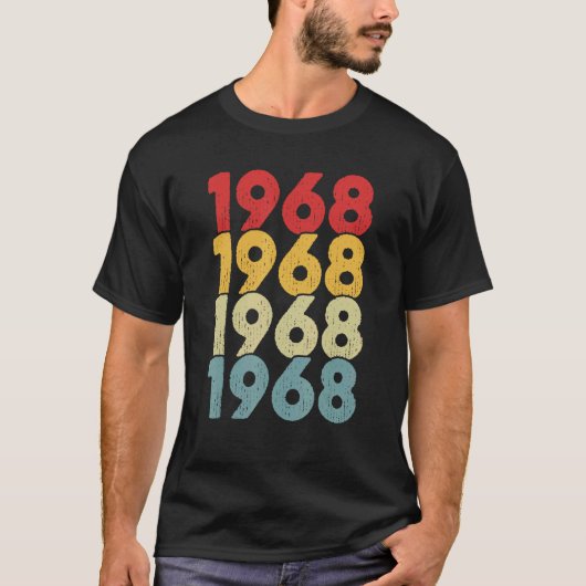 ヴィンテージ1968誕生日男性女性レトロ伝説 Tシャツ (正面)