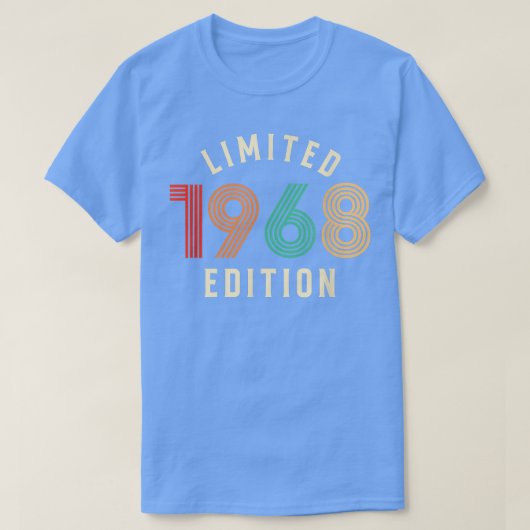 ヴィンテージ1968限定版54th誕生日ギフト54 tシャツ (デザイン正面)