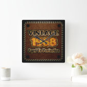 ヴィンテージ1968 – 完全熟成 スクエア壁時計 (ホーム)