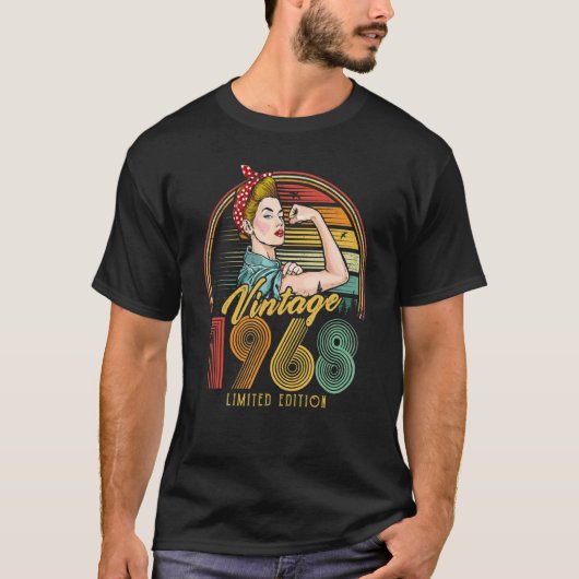 ヴィンテージ1968 1968 54誕生日54歳1 Tシャツ (正面)