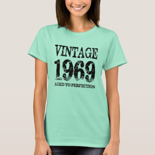 ヴィンテージ1969年誕生年完熟シャツ Tシャツ (正面)
