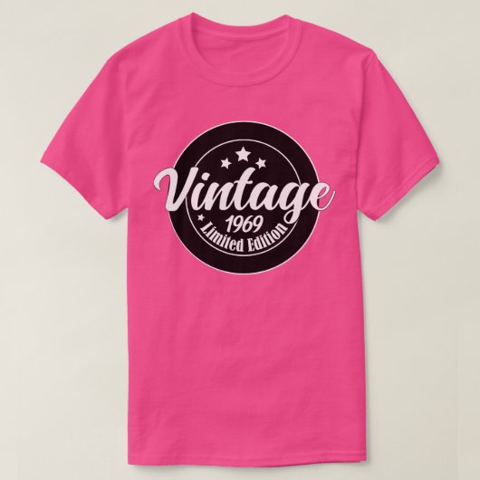 ヴィンテージ1969限定版52nd誕生日ギフト51 tシャツ (デザイン正面)