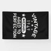 ヴィンテージ1969 パーソナライズされた グランジ 横断幕 (横)