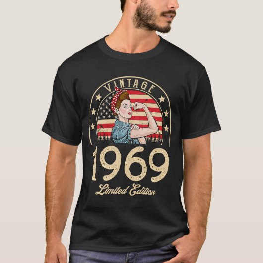 ヴィンテージ1969 1969 53誕生日53歳 Tシャツ (正面)