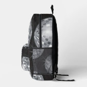 ヴィンテージ1970年代スタイル銀ディスコボール プリントバックパック (右)