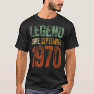 ヴィンテージ1970誕生日9月の生まれ伝説以来 Tシャツ
